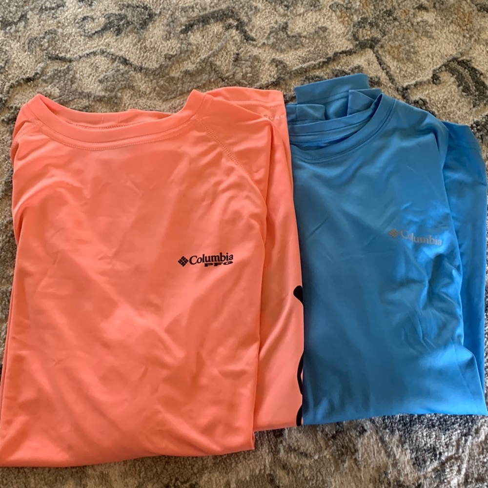 2 colombia long sleve shirts